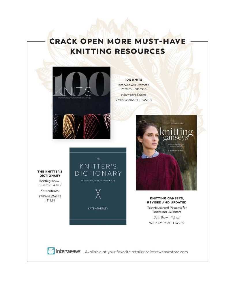 100 knits interweave ultimate pattern collection