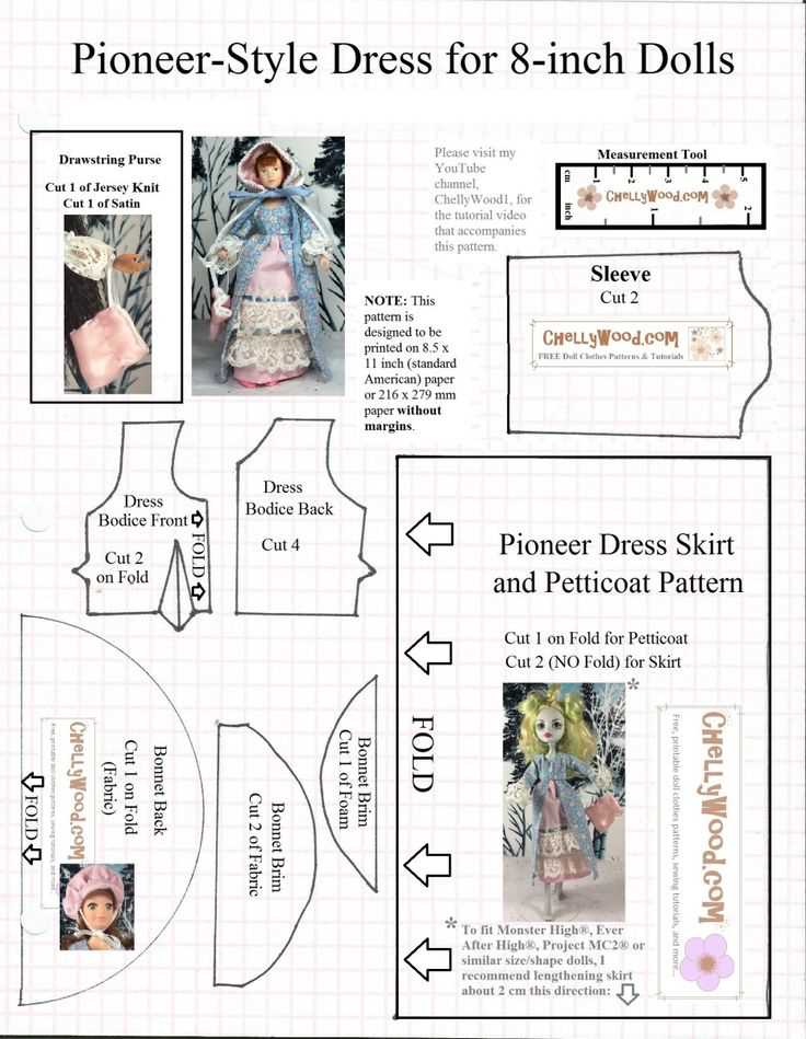 Printable Free Knitting Patterns for 18 Inch Doll Clothes