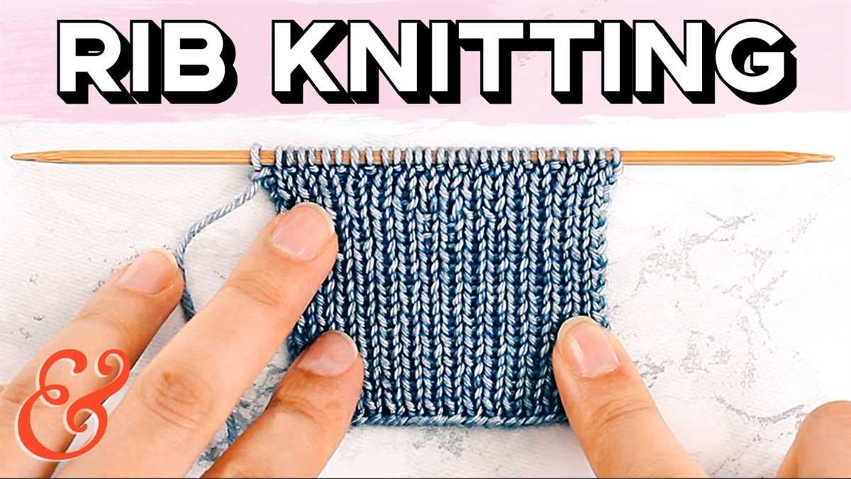 1x1 rib knit pattern
