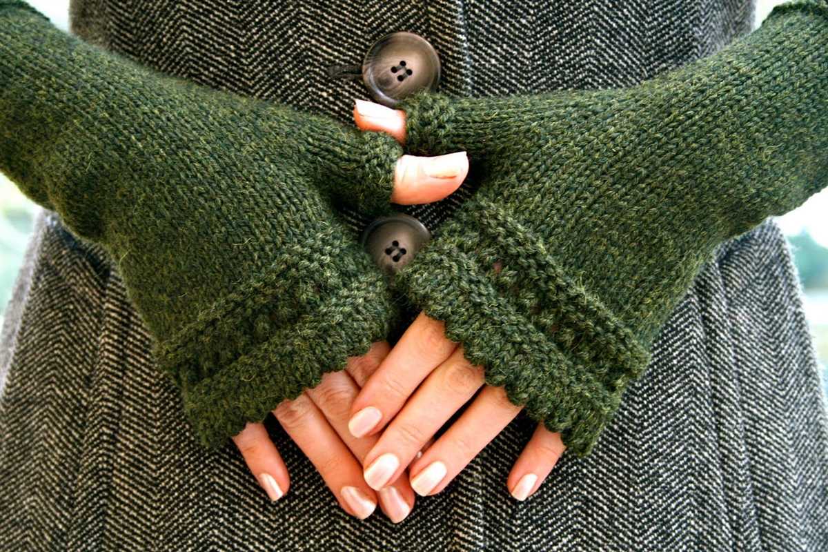 2 needle fingerless gloves knitting pattern