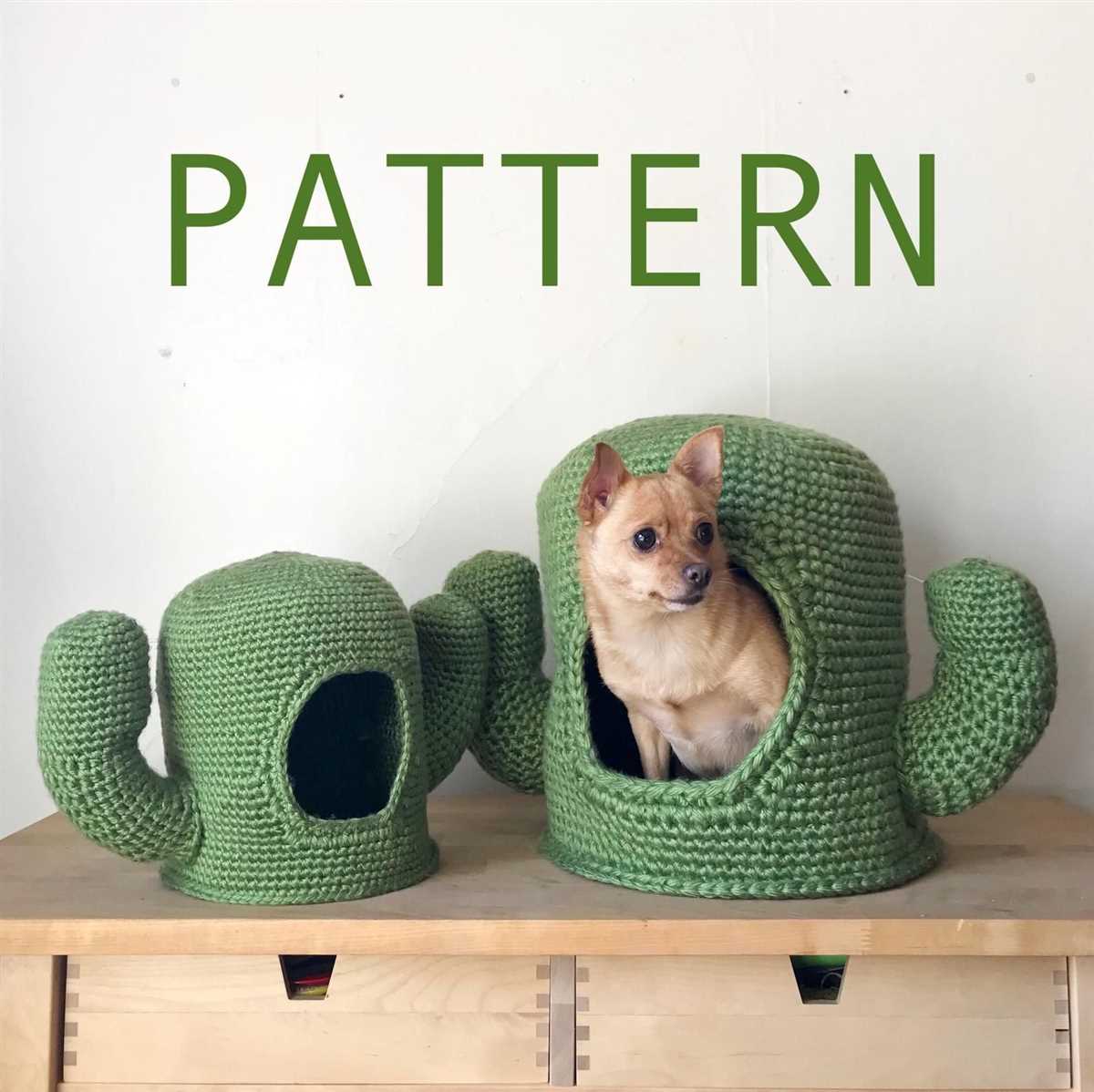 Knitted dog bed pattern