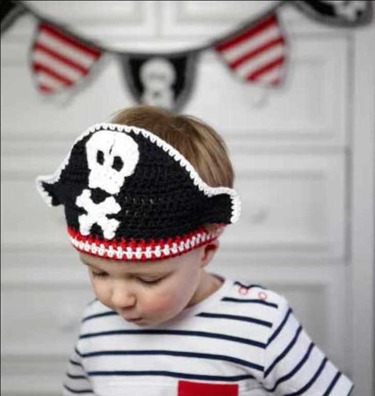 Knitted pirate hat pattern