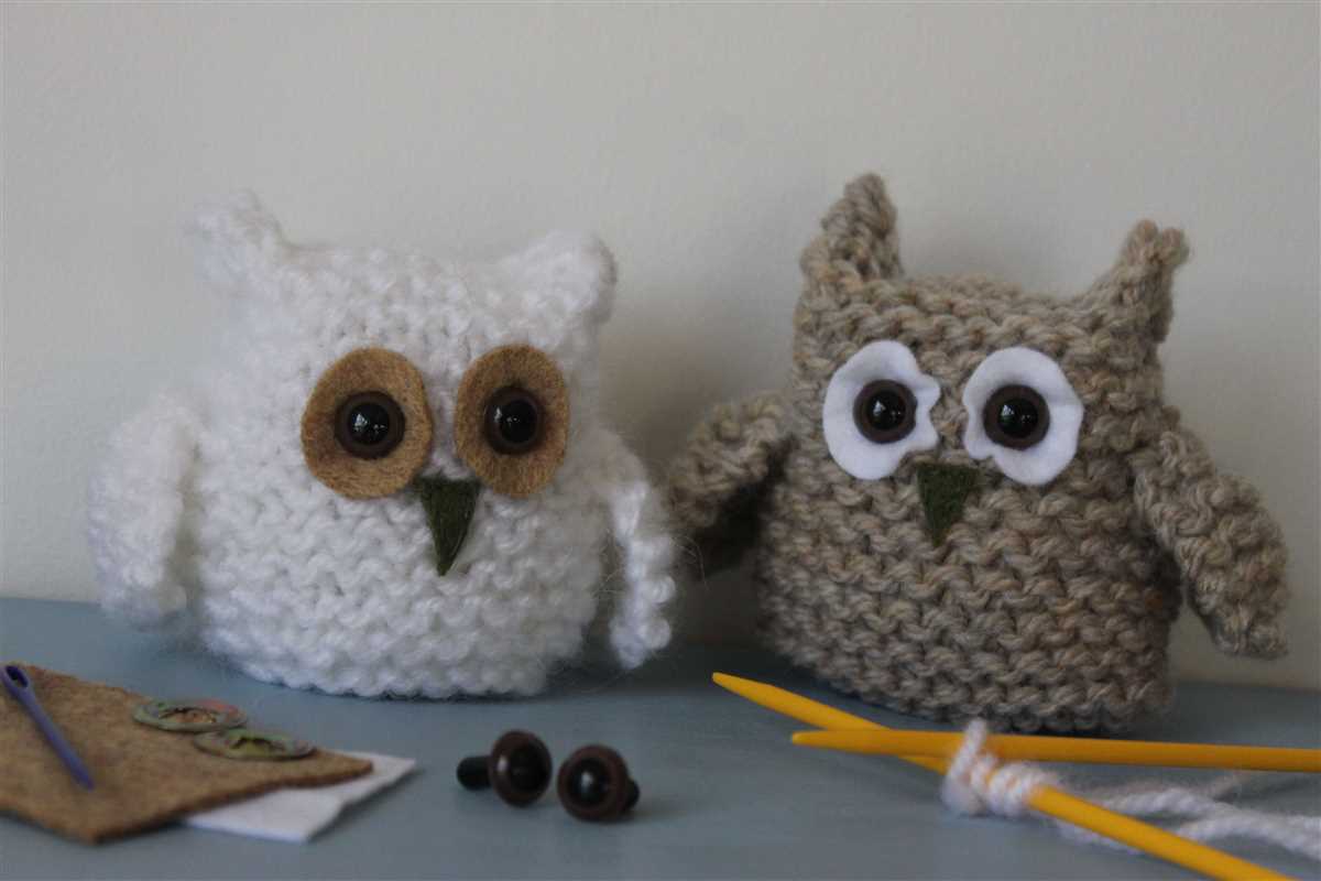 Easy owl knitting pattern
