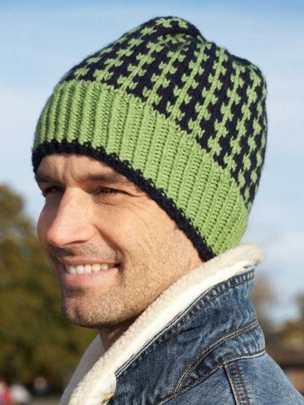 Knit hat pattern men