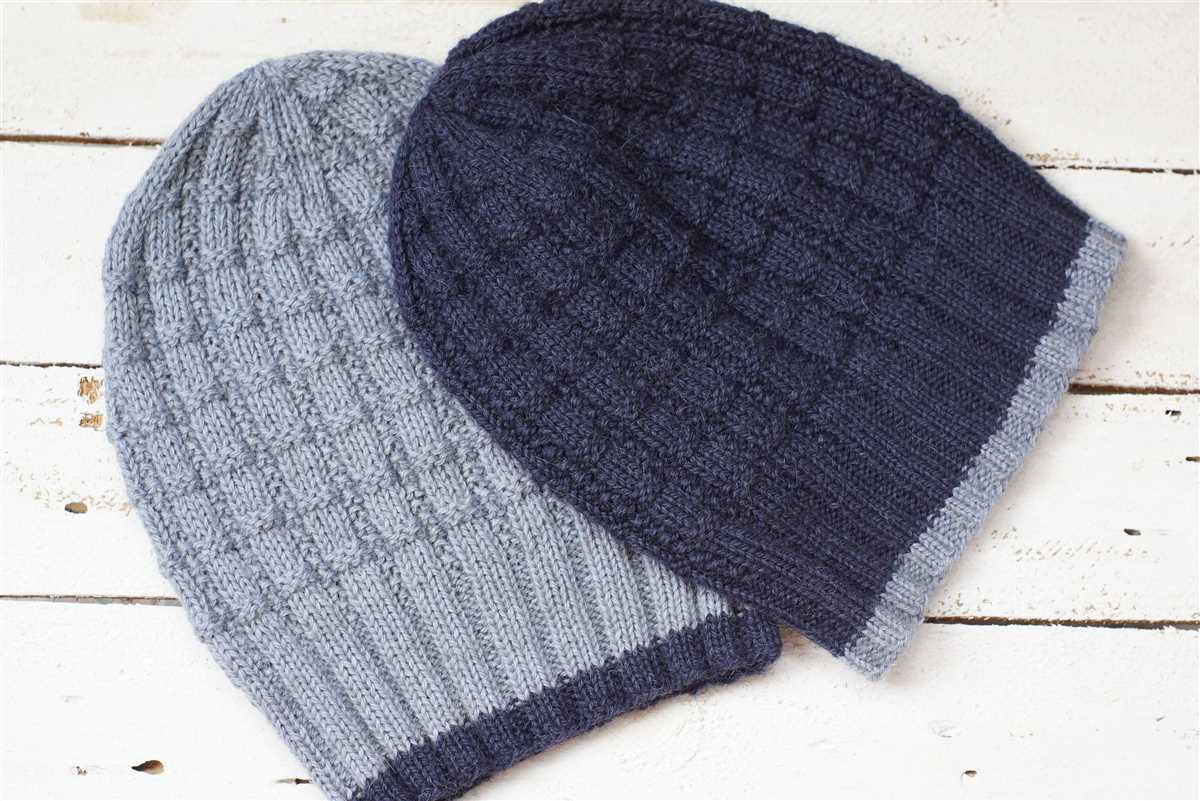 Mens hat knit pattern