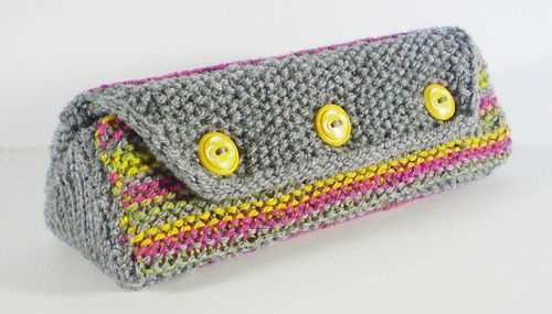 Knit glasses case pattern