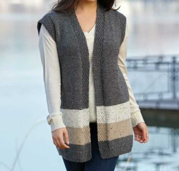Sweater vest pattern knit