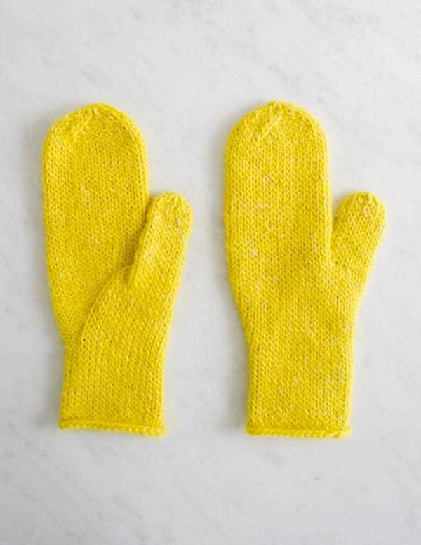 Free knit felted mitten pattern