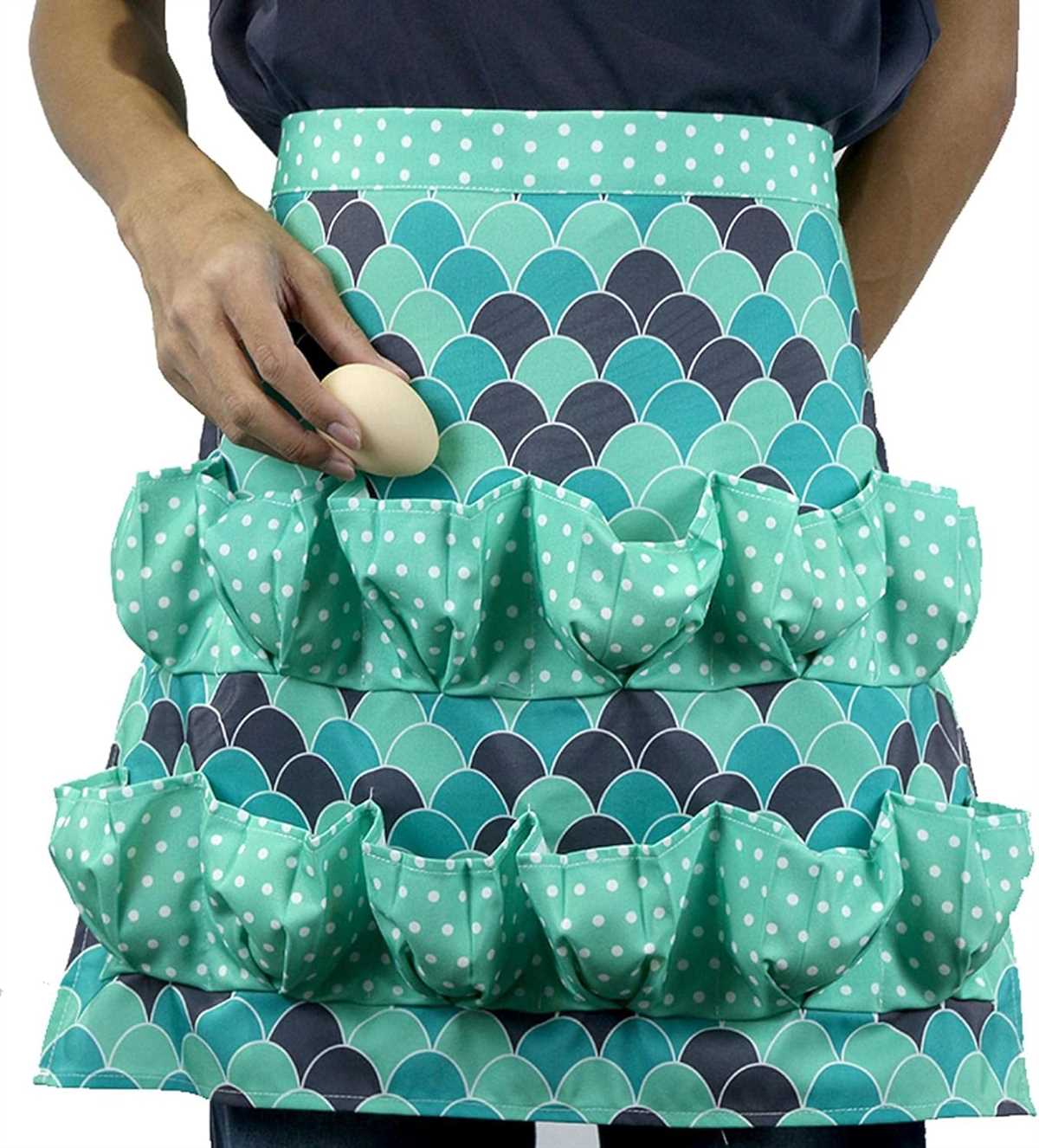 Knitted egg apron pattern