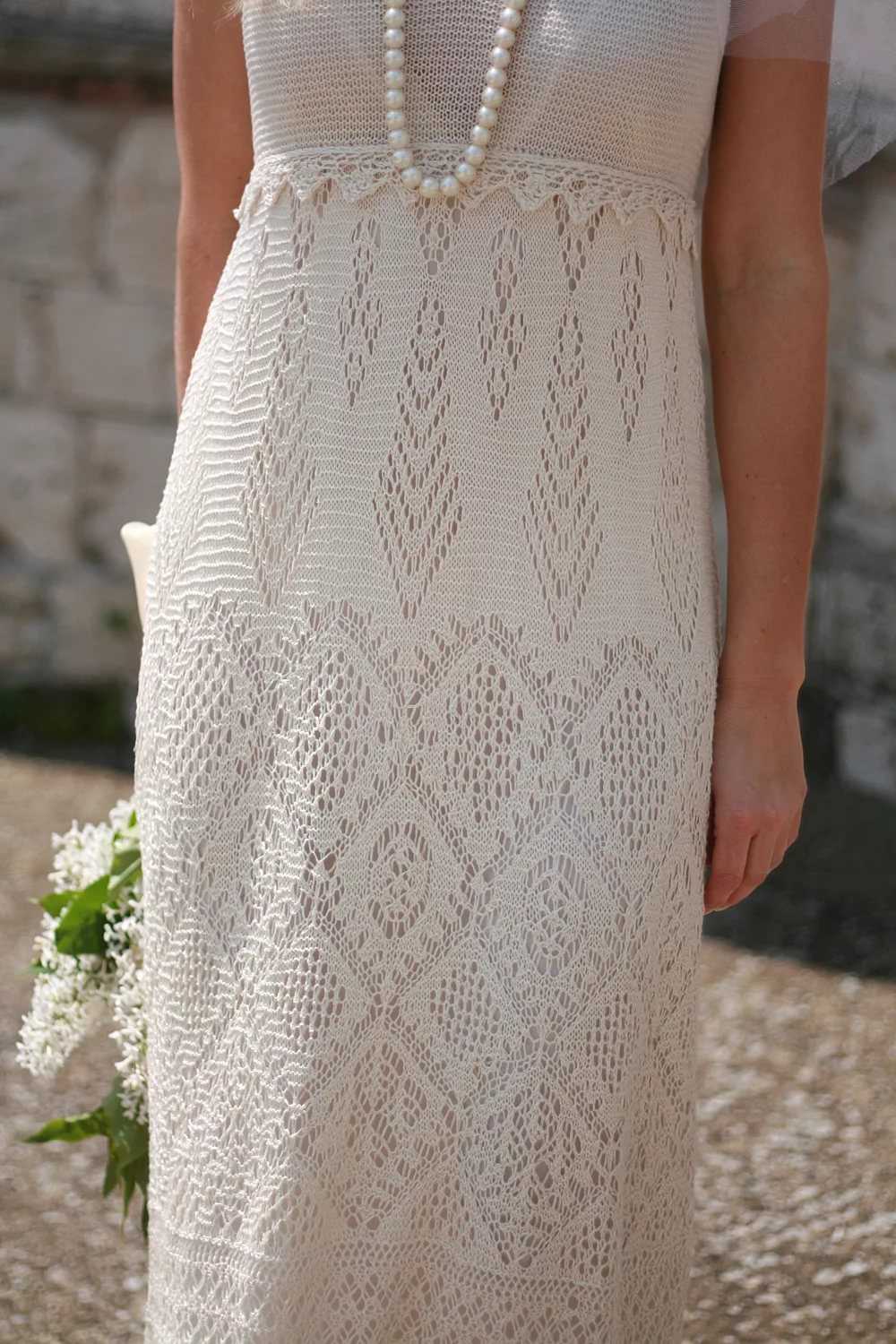 Knitted lace dress pattern