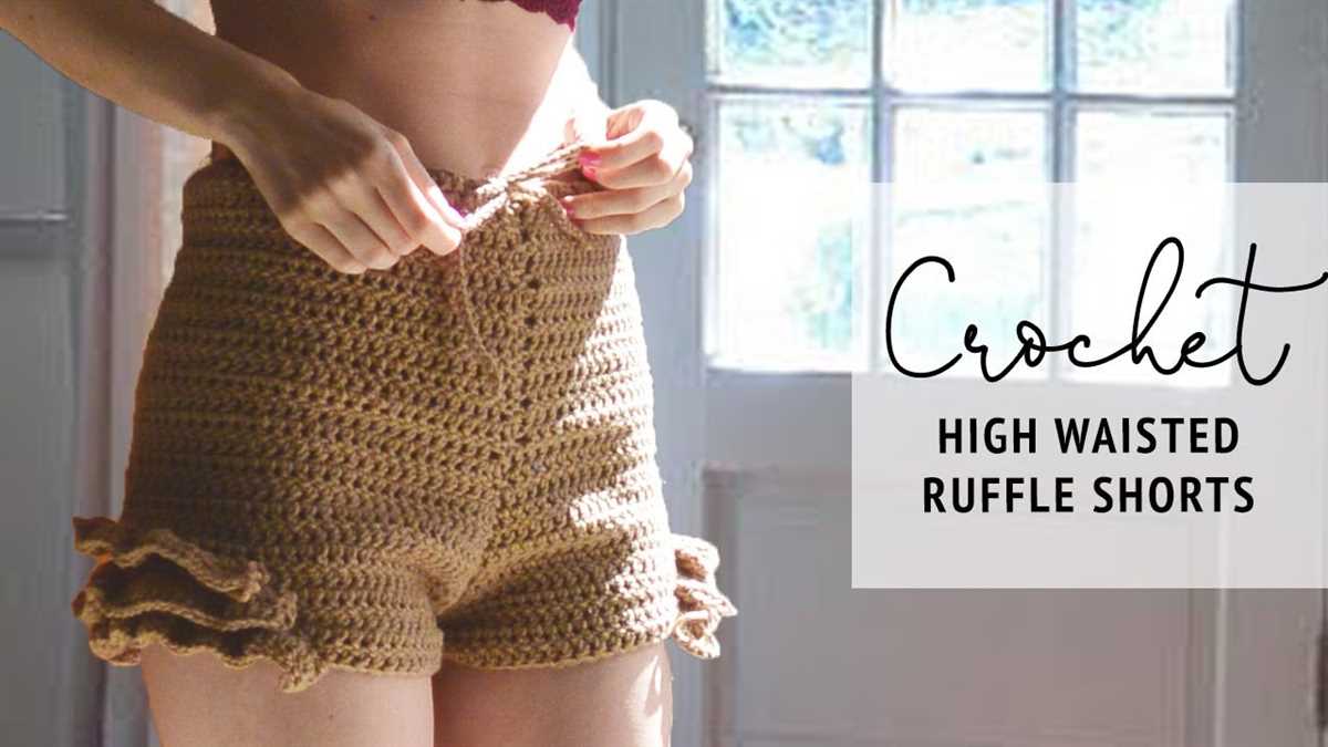 High waisted knit shorts pattern