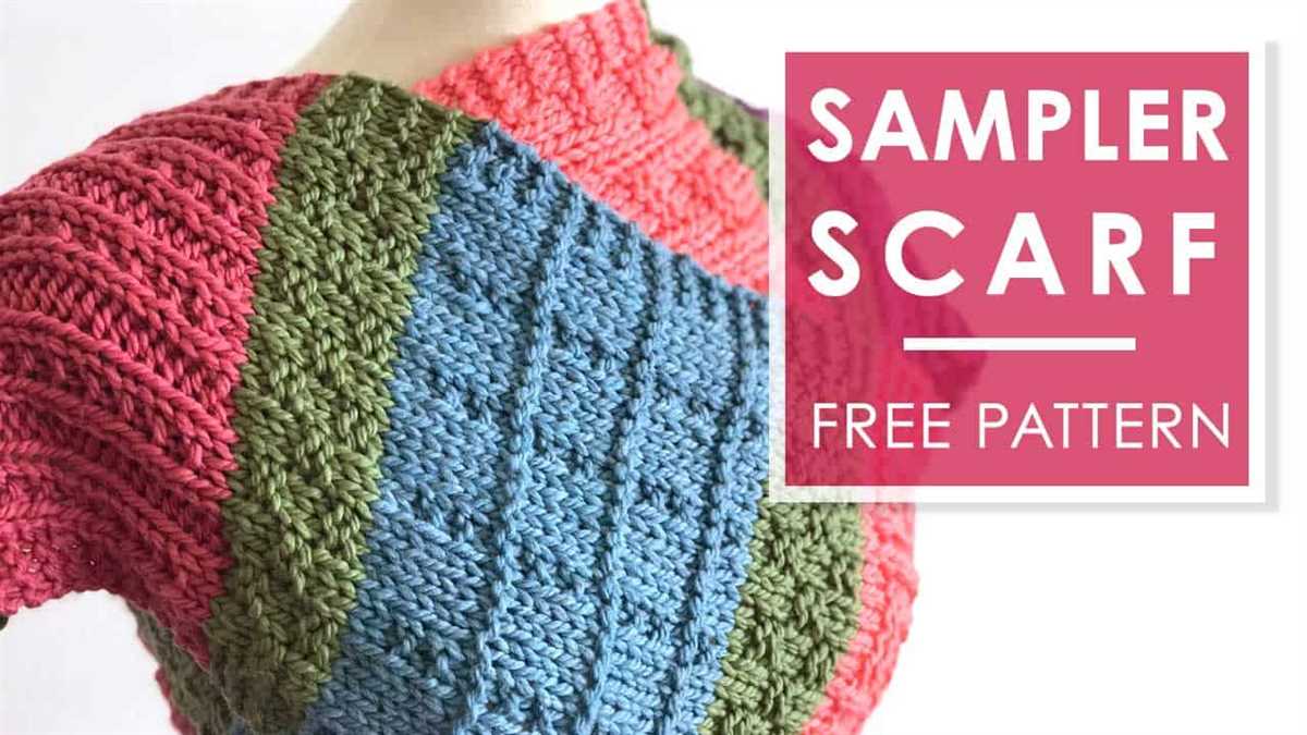 Free moss stitch scarf knitting pattern
