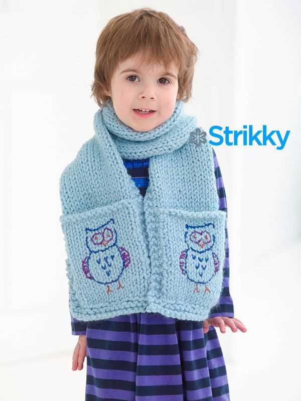 Free knitting pattern scarf with pockets
