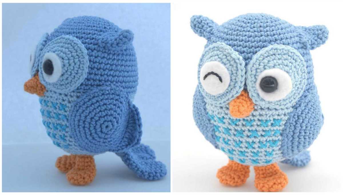 Easy knitted owl pattern