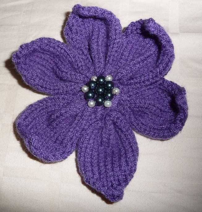 Free knitted flower patterns