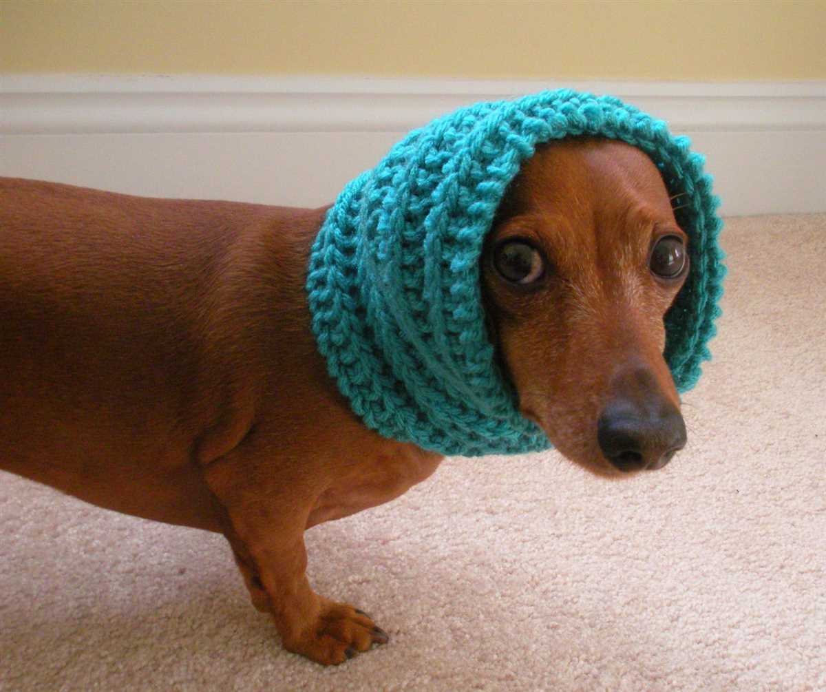 Dog cowl knit pattern