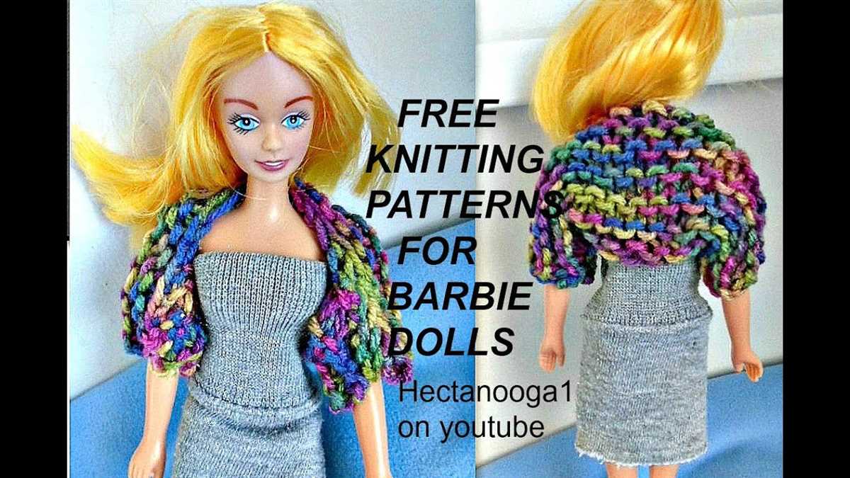 Barbie sleeping bag knitting pattern