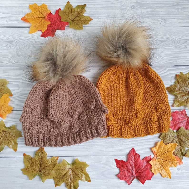 Childs bobble hat knitting pattern