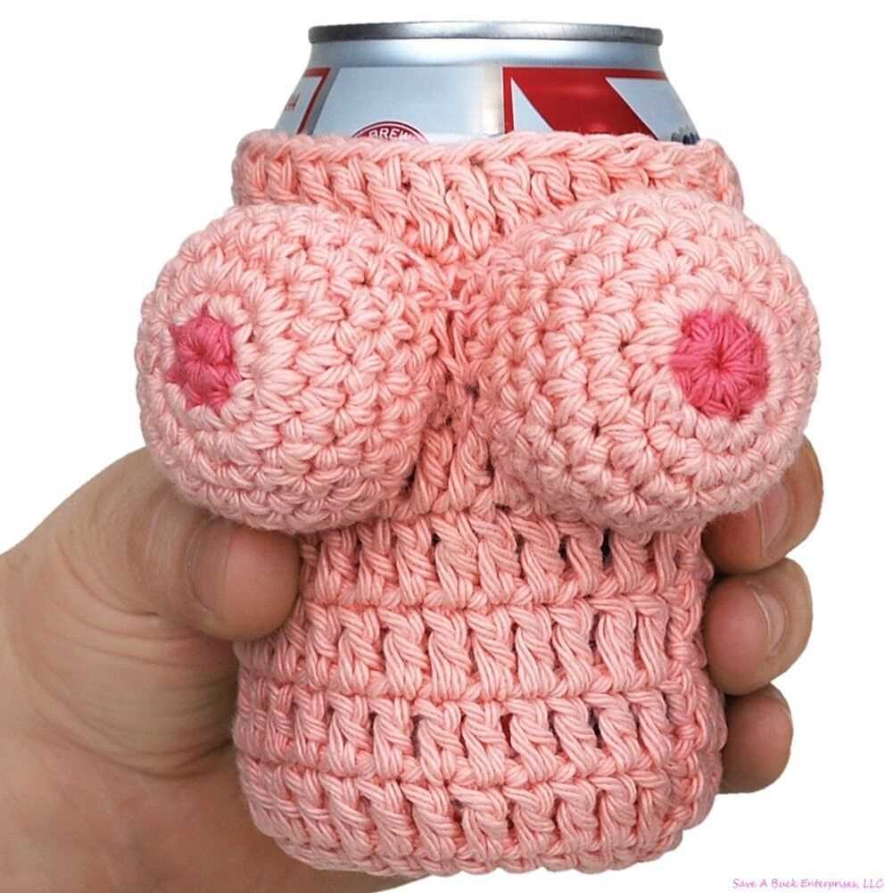 Knit beer bottle koozie pattern