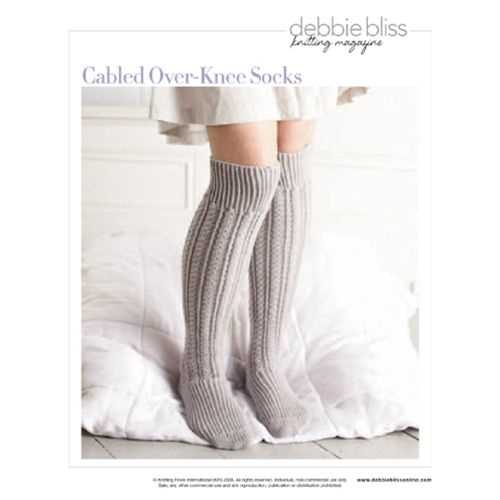 Knee socks knitting pattern