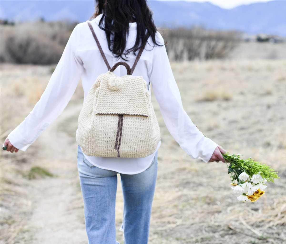 Simple knitted tote bag pattern