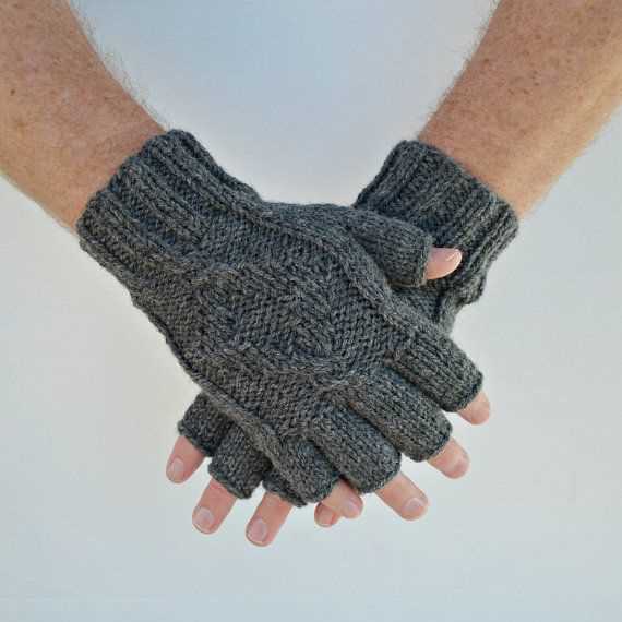 Mens fingerless gloves knitting patterns