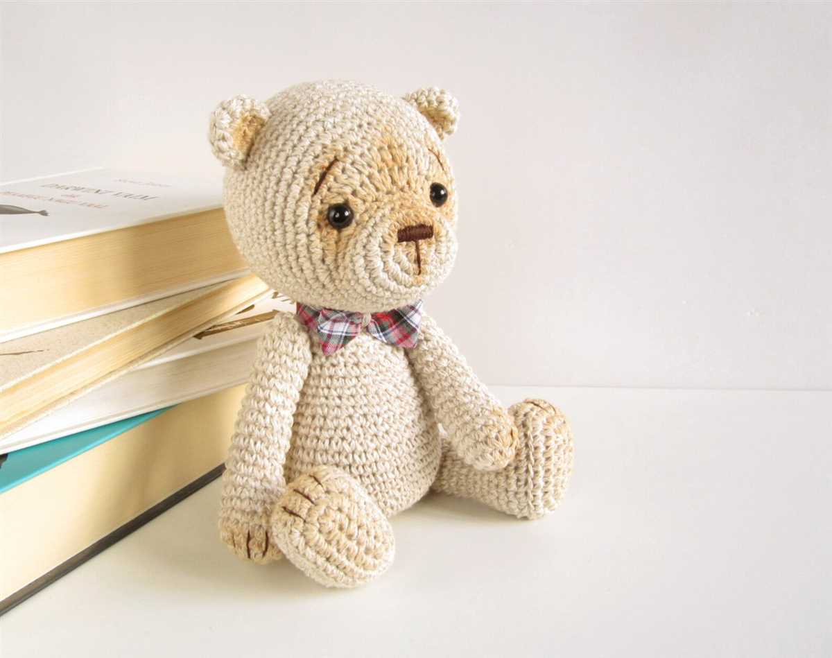 Simple knitted bear pattern