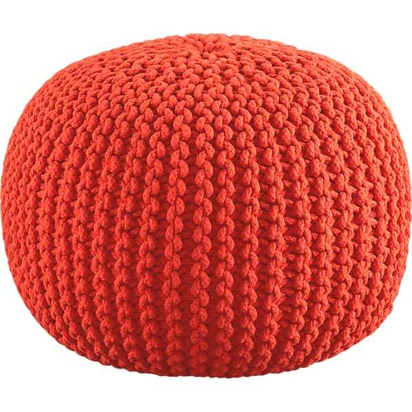 Jumbo knit pouf pattern