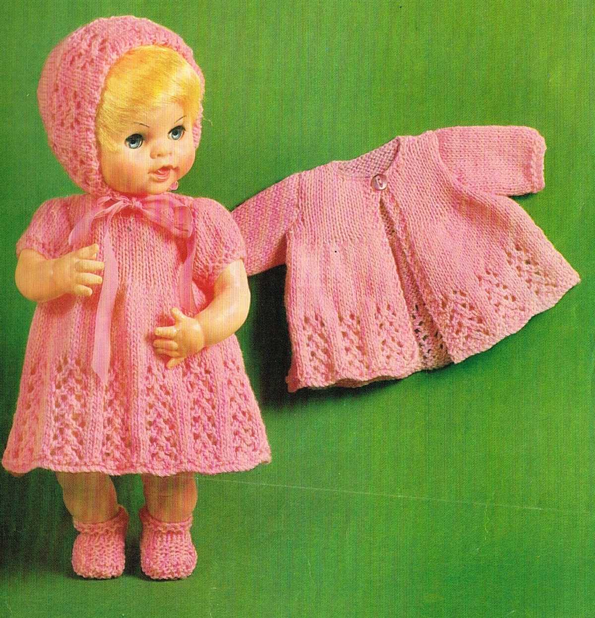 16 inch doll clothes knitting patterns free