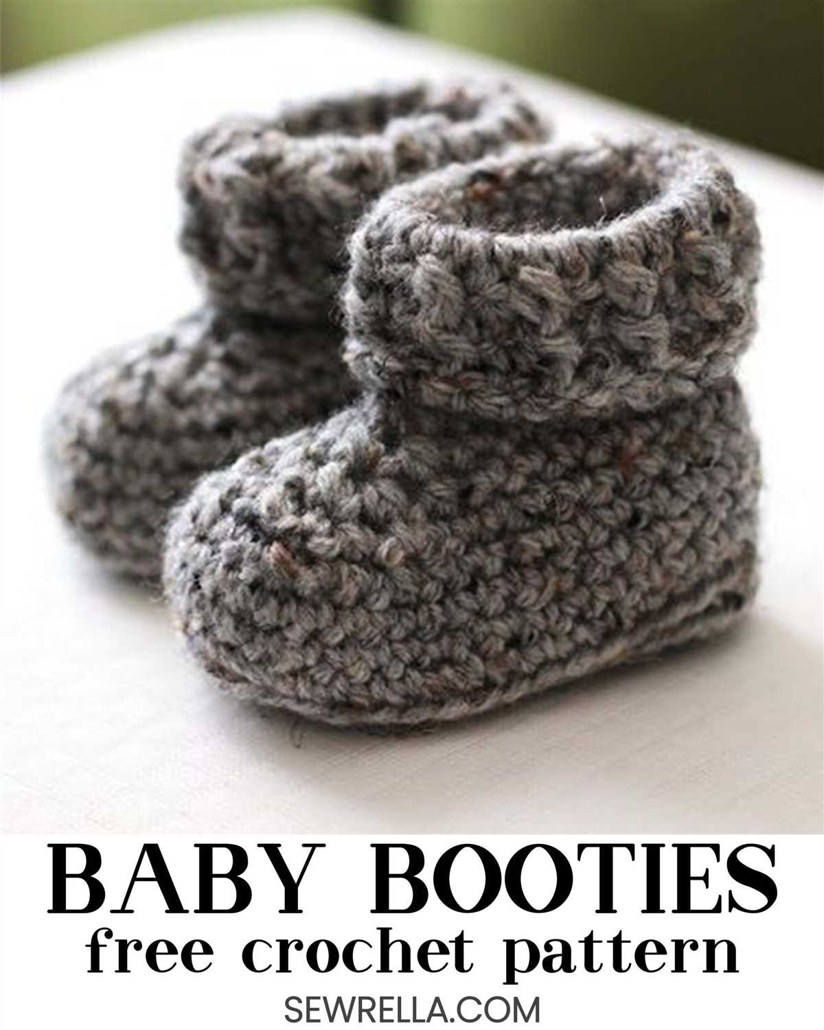 Knit baby booties free pattern
