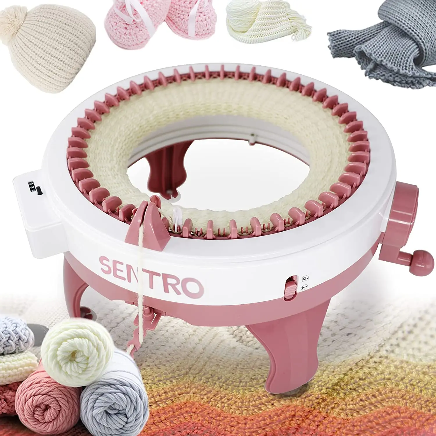 Sentro knitting machine blanket pattern