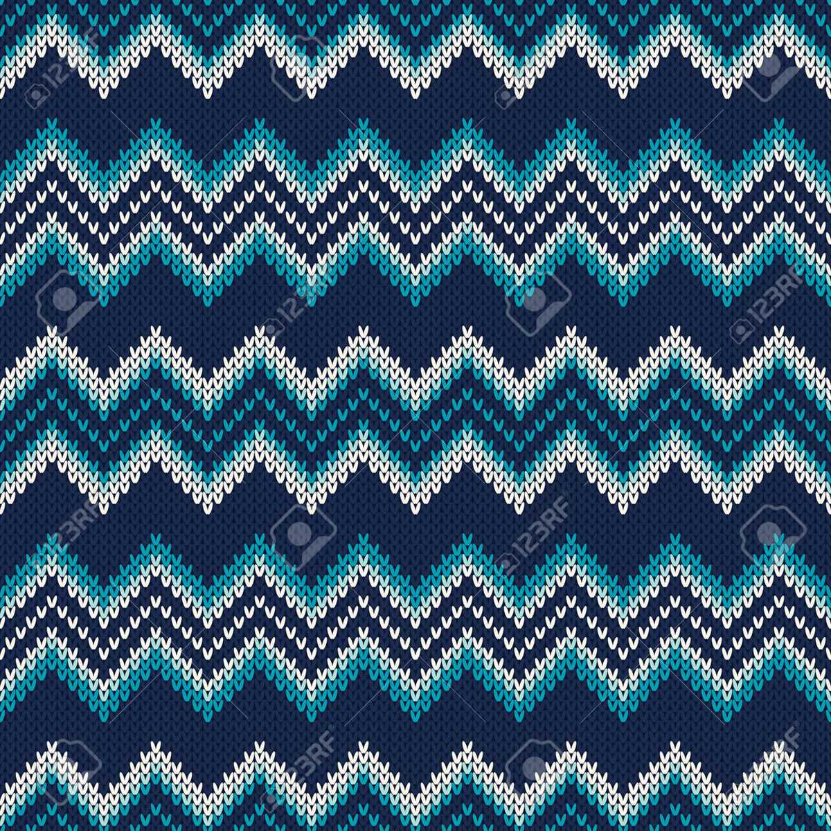 Chevron knit pattern