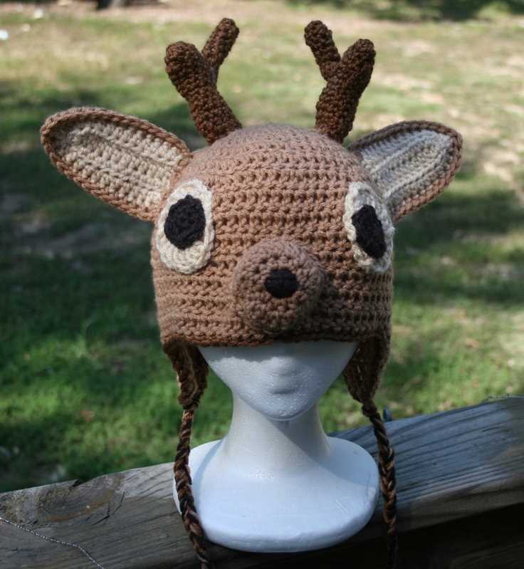 Knit deer hat pattern
