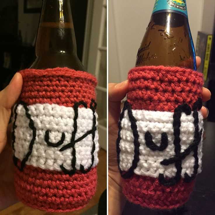 DIY Knitting Pattern for Beer Bottle Koozies Knit beer bottle koozie pattern