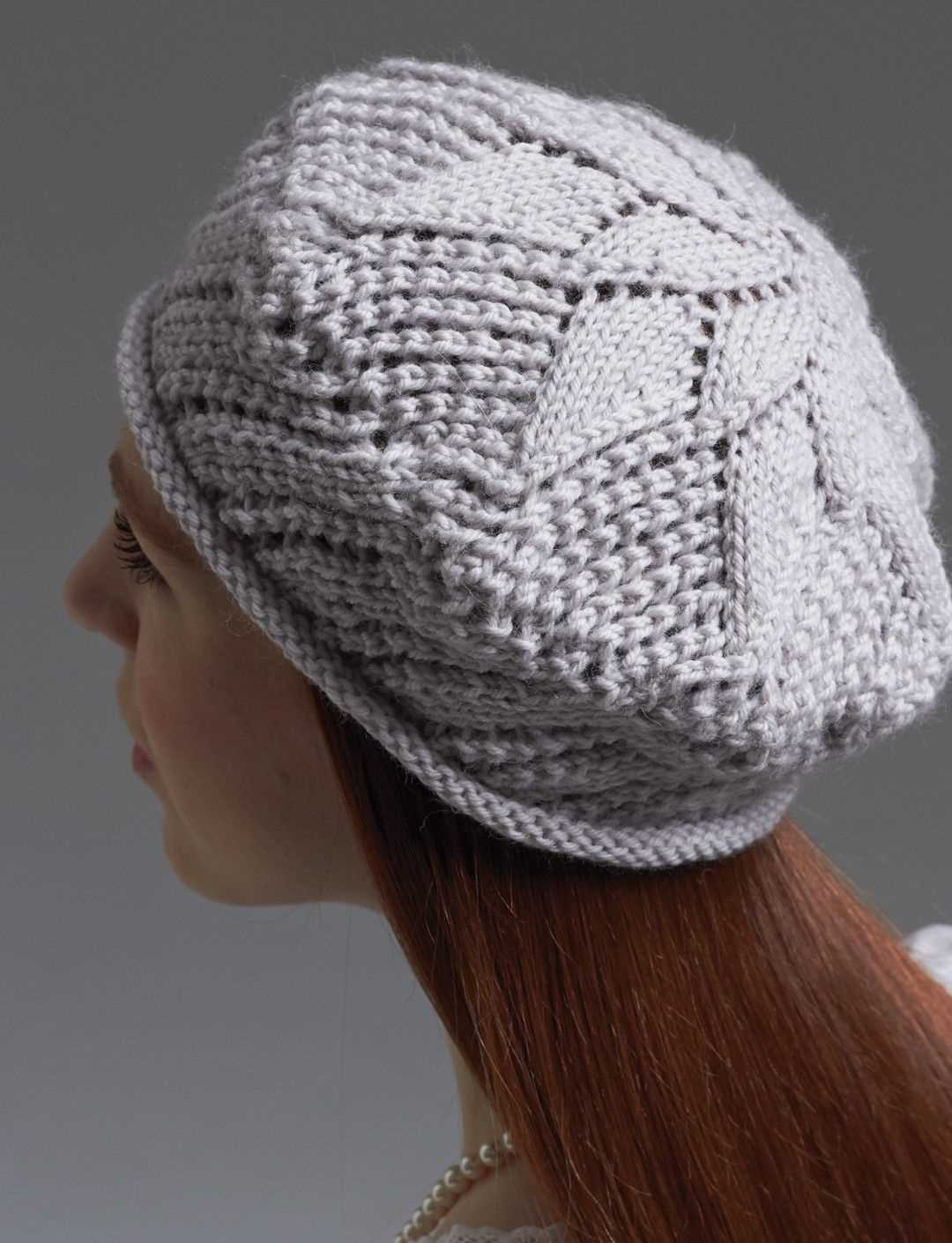 Lace beret knitting pattern free
