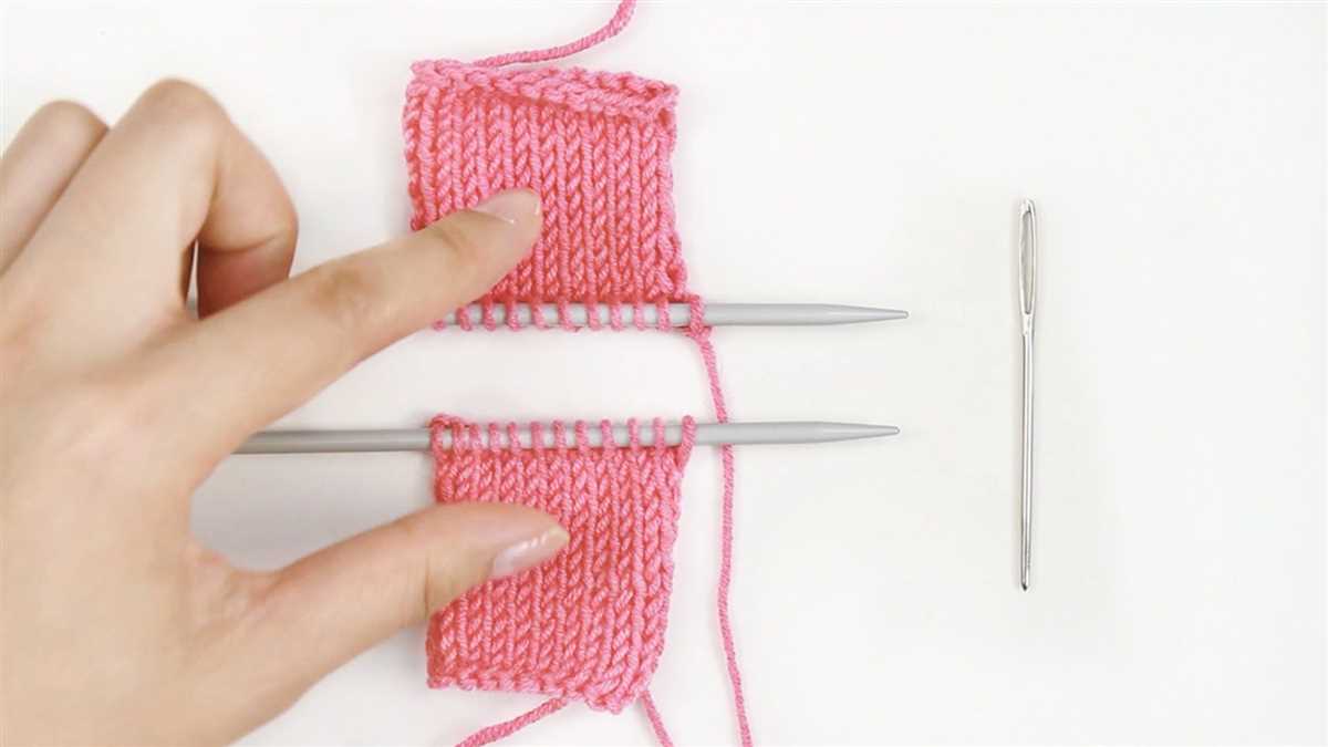 How to turn in knitting pattern