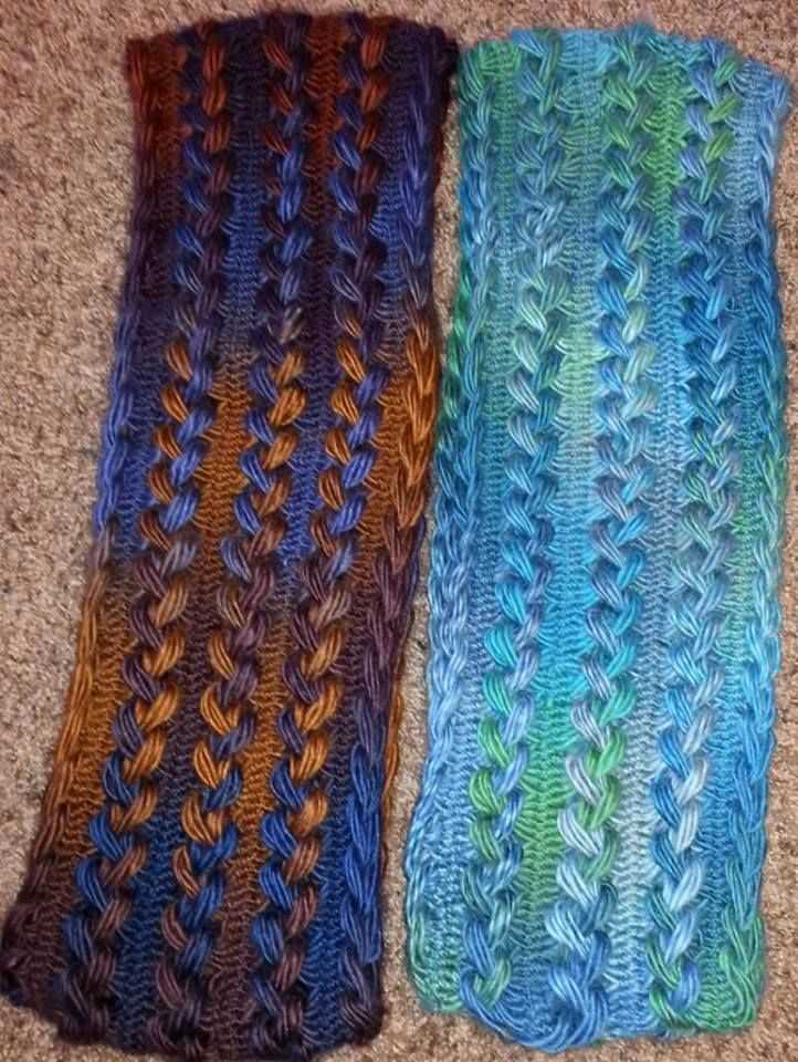 Free knitted lace infinity scarf patterns