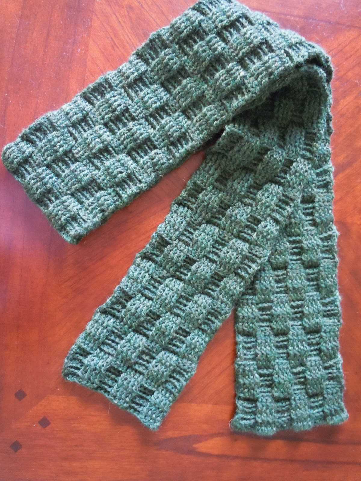 Basket weave shawl knitting pattern