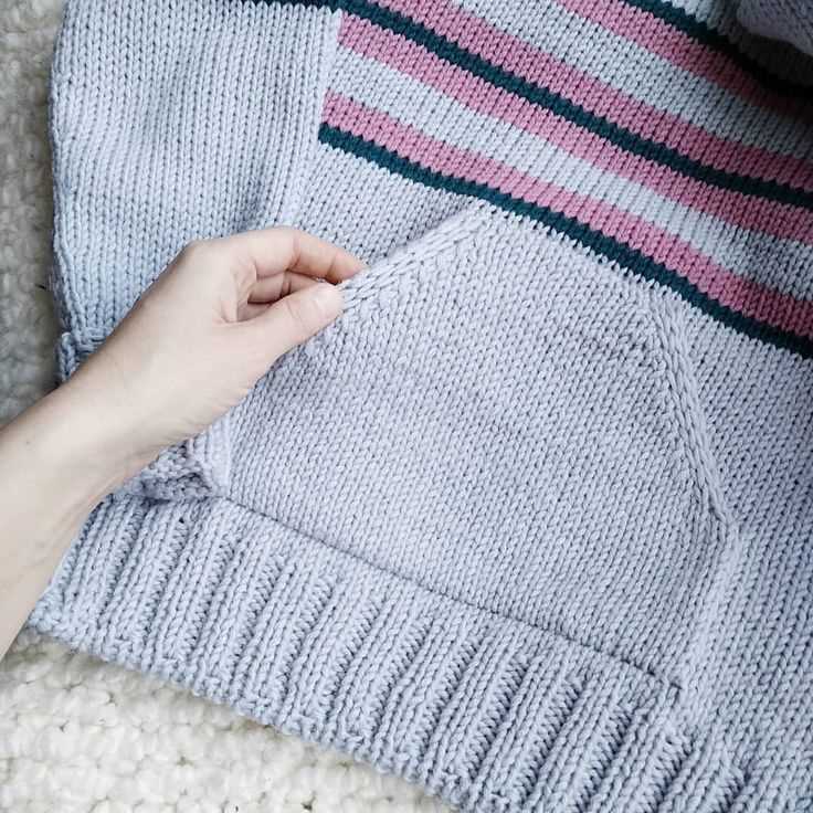 Knitted pocket scarf pattern