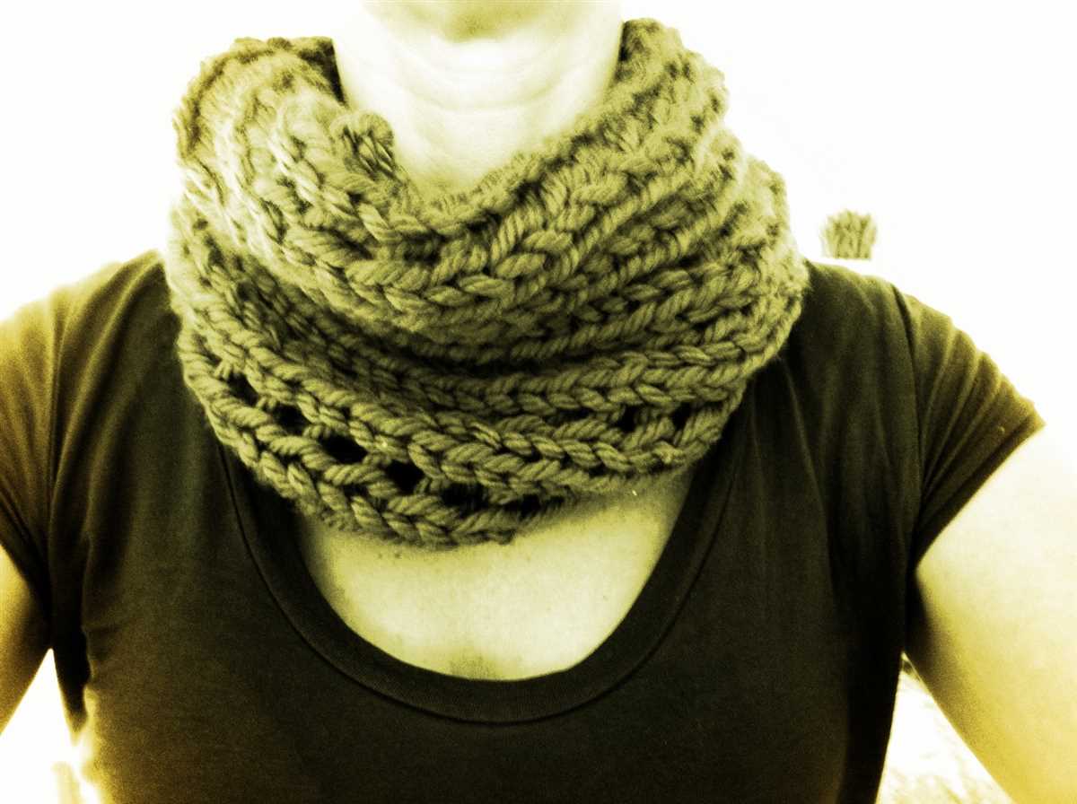 Easy chunky knit scarf pattern free