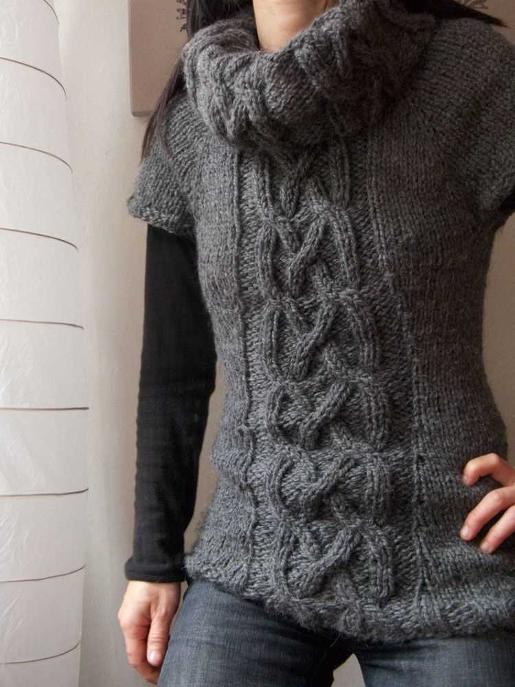 Knitting pattern vest bulky yarn