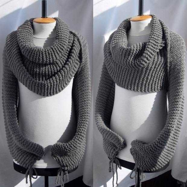 Knit sweater scarf pattern free