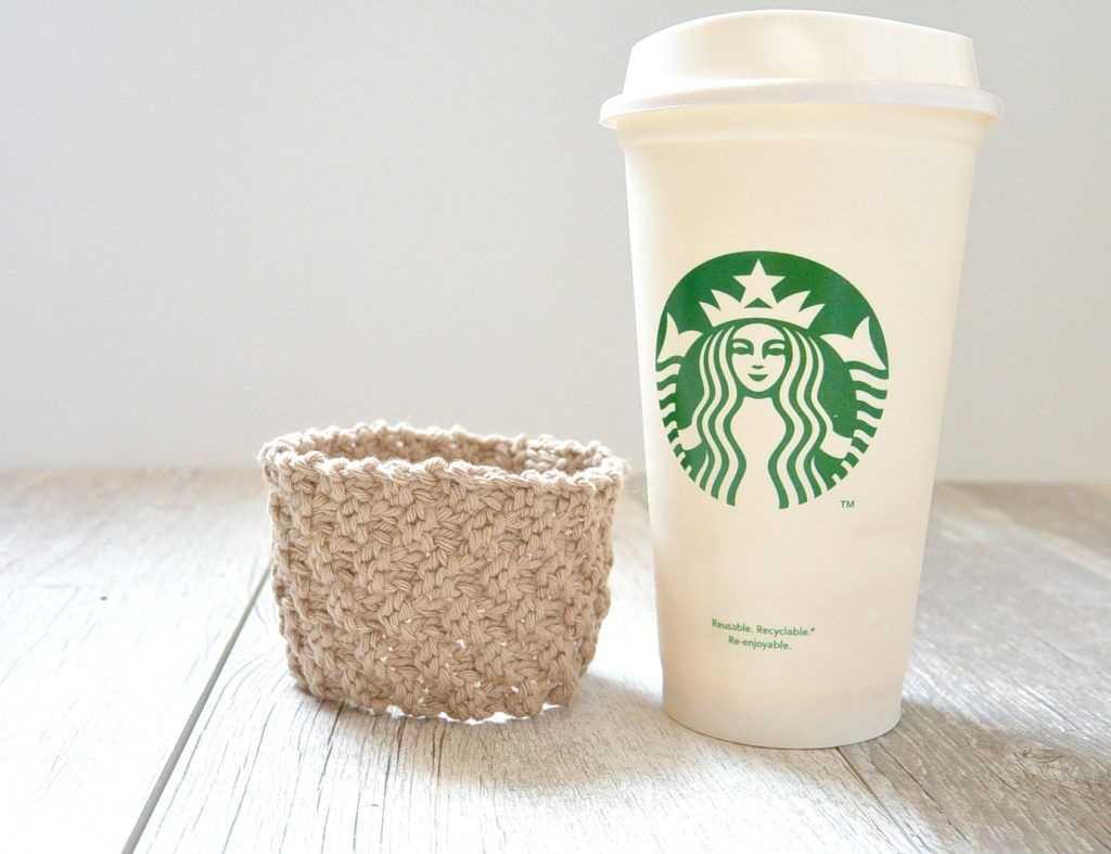 Coffee sleeve knitting pattern