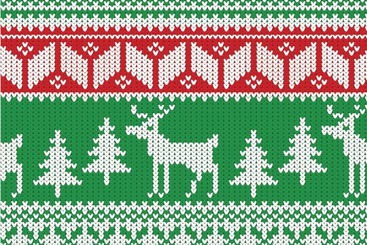 Christmas tree jumper knitting pattern