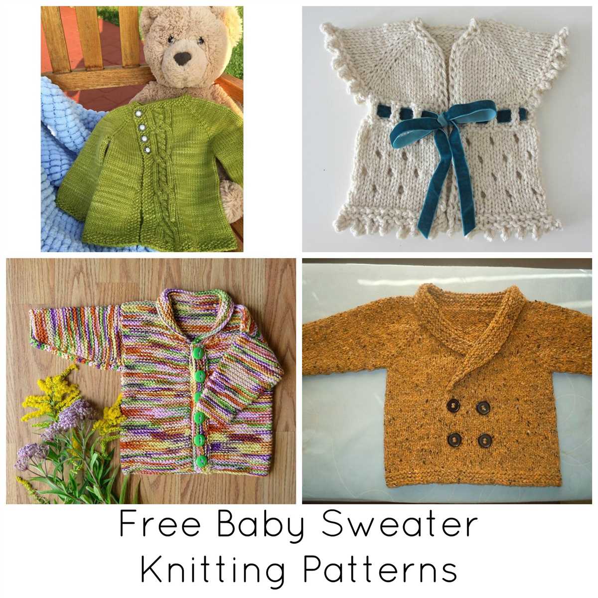 Infant knit sweater pattern free