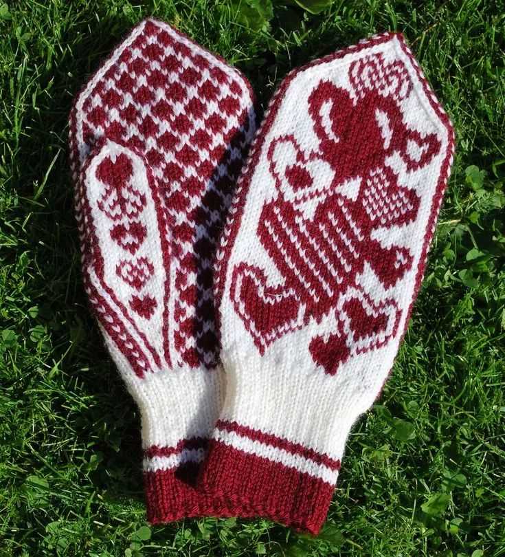 Men's mittens knitting pattern