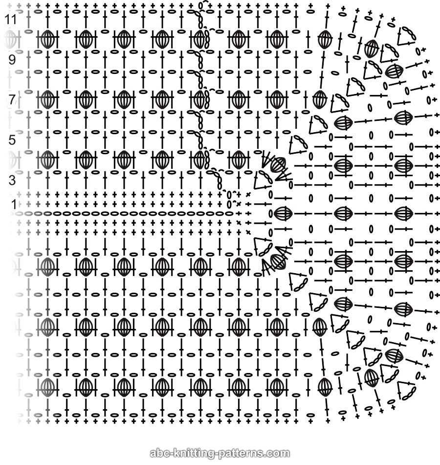 Bobble knit scarf pattern