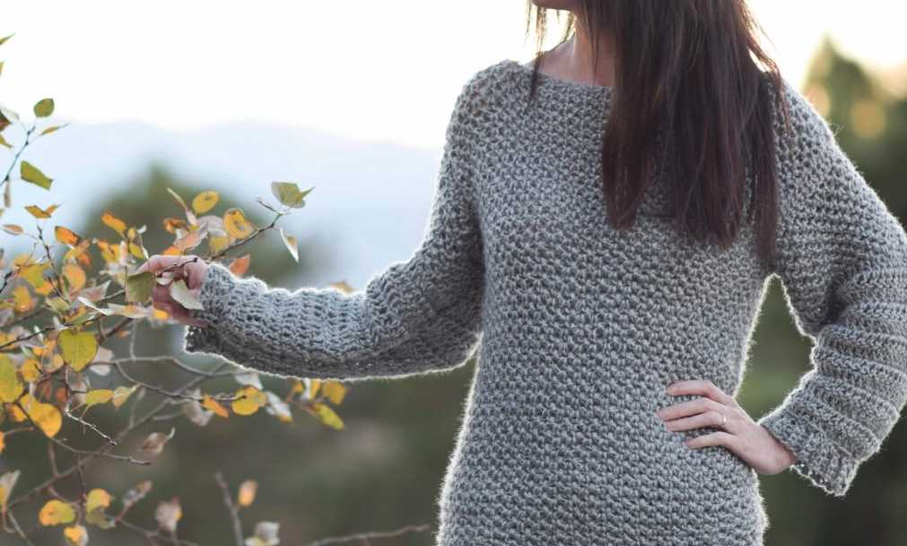 Crochet knit sweater pattern