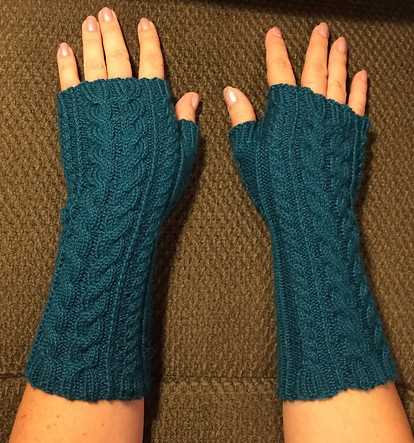 Wrist warmers knitting pattern circular needles