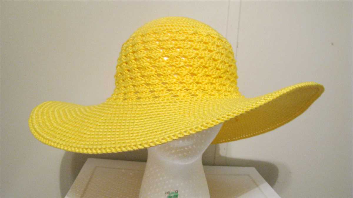 Floppy brim hat knitting pattern